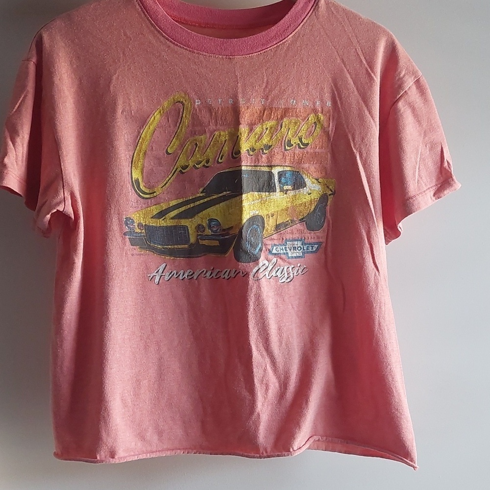 GM Cheverolet Camaro Graphic Crewneck Crop T-Shirt M